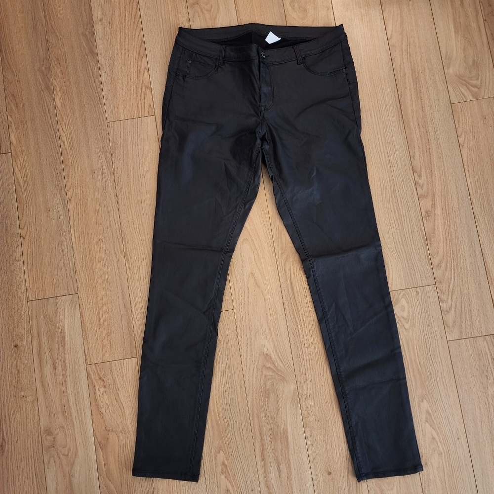 &Denim Coated Jeggings
